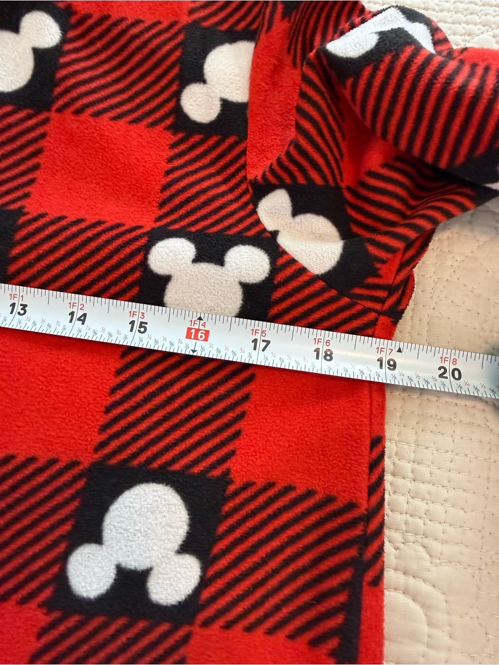 Mickey Mouse Hooded Fleece
1-Piece Pajamas Adult M
Disney Plaid Costume Cozy - Picture 7 of 8